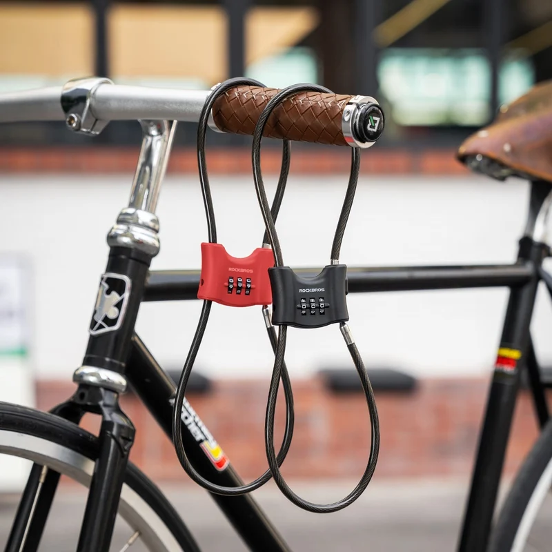 5.49 mm Steel Cable Bike Lock with Double Loop