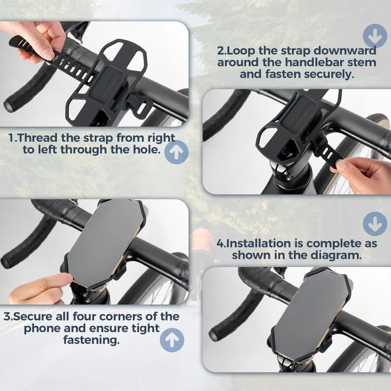 Anti-Slip Silicone Bike Phone Mount