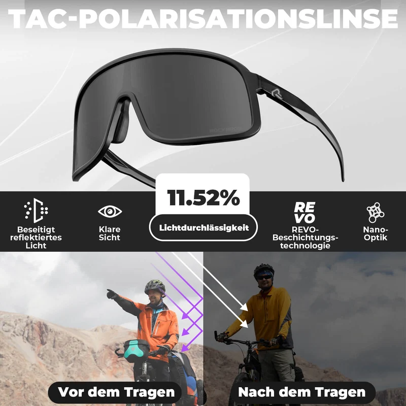 Fahrradbrille Polarisiert Sonnenbrille UV400-Schutz – SHOWDOW 시리즈