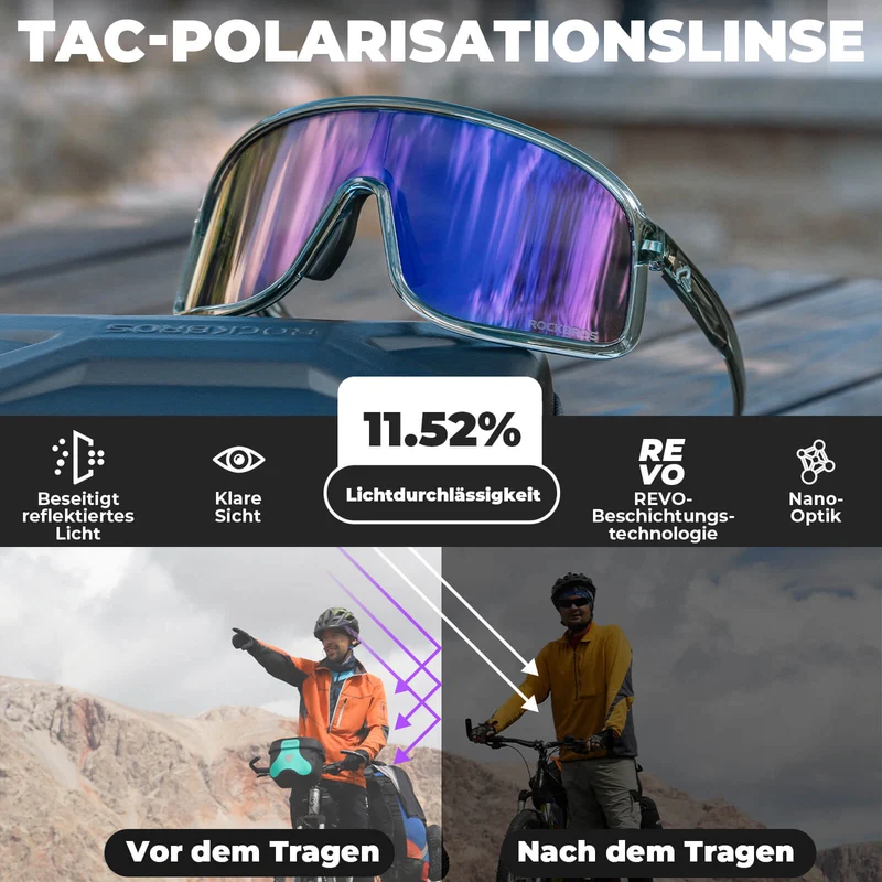 Fahrradbrille Polarisiert Sonnenbrille UV400-Schutz – SHOWDOW 시리즈