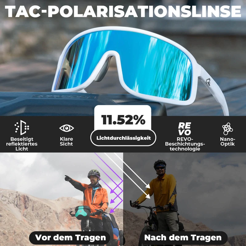 Fahrradbrille Polarisiert Sonnenbrille UV400-Schutz – SHOWDOW 시리즈