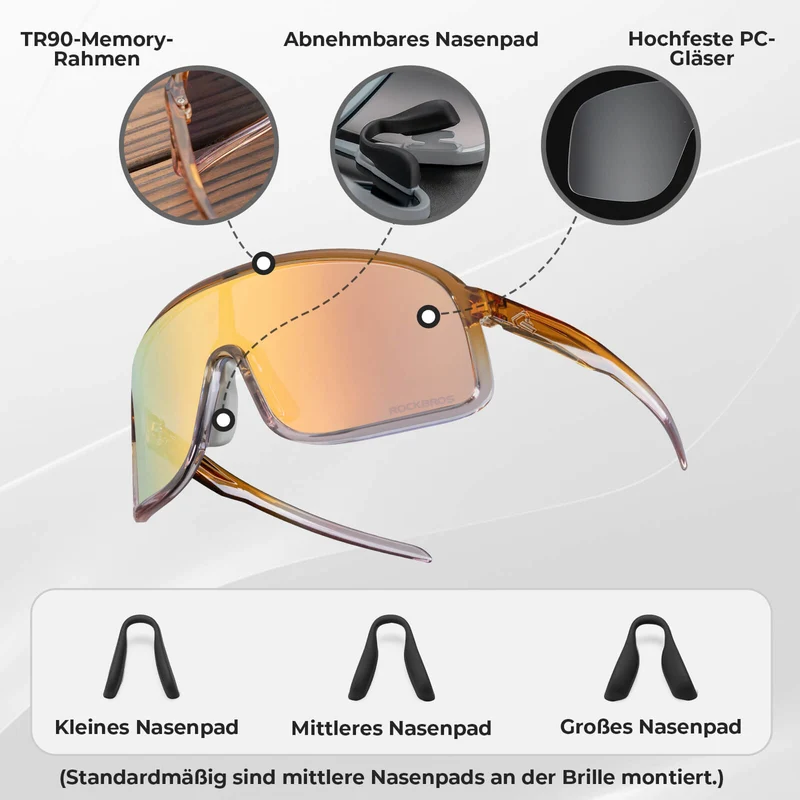 Fahrradbrille Polarisiert Sonnenbrille UV400-Schutz – SHOWDOW 시리즈