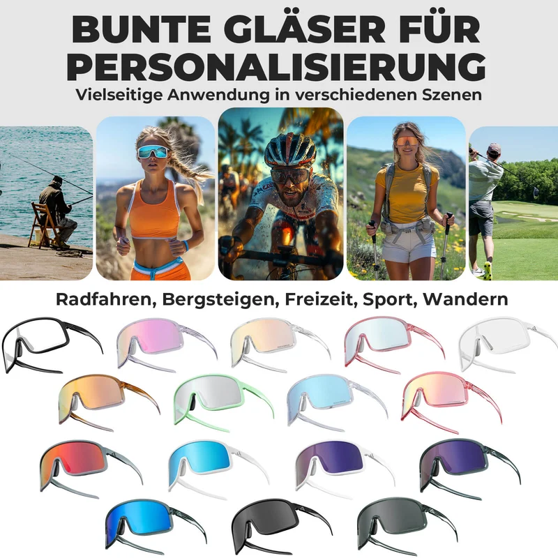 Fahrradbrille Polarisiert Sonnenbrille UV400-Schutz – SHOWDOW 시리즈