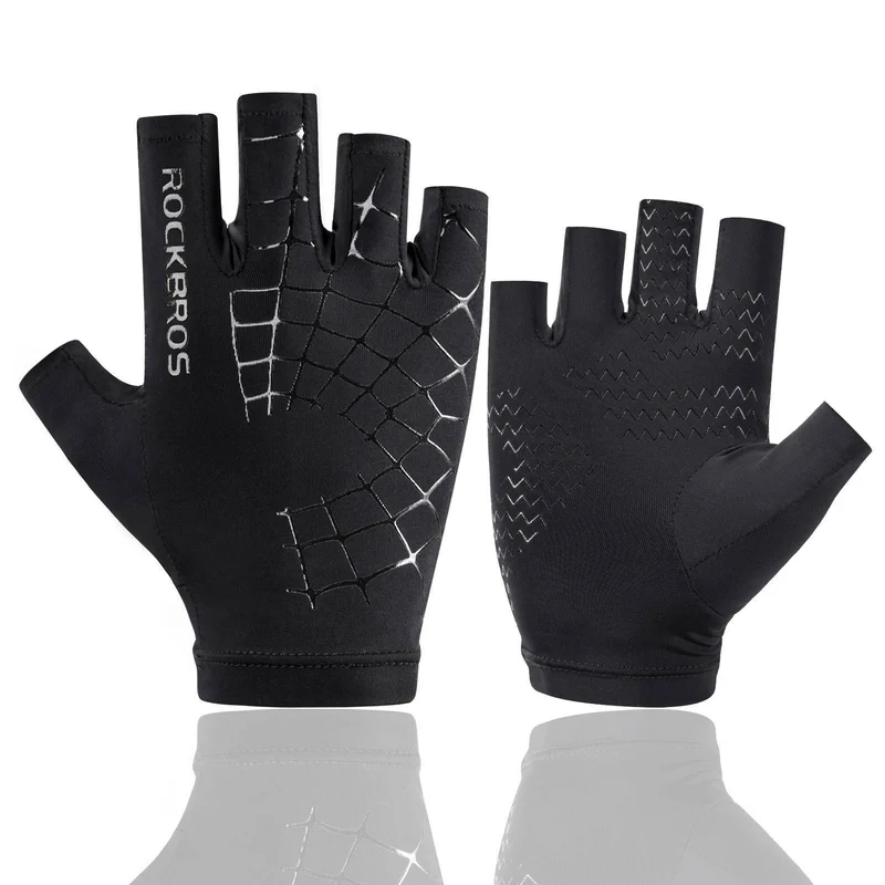 ROCKBROS Sommer atmungsaktive Sport-Radhandschuhe fir Männer a Frauen