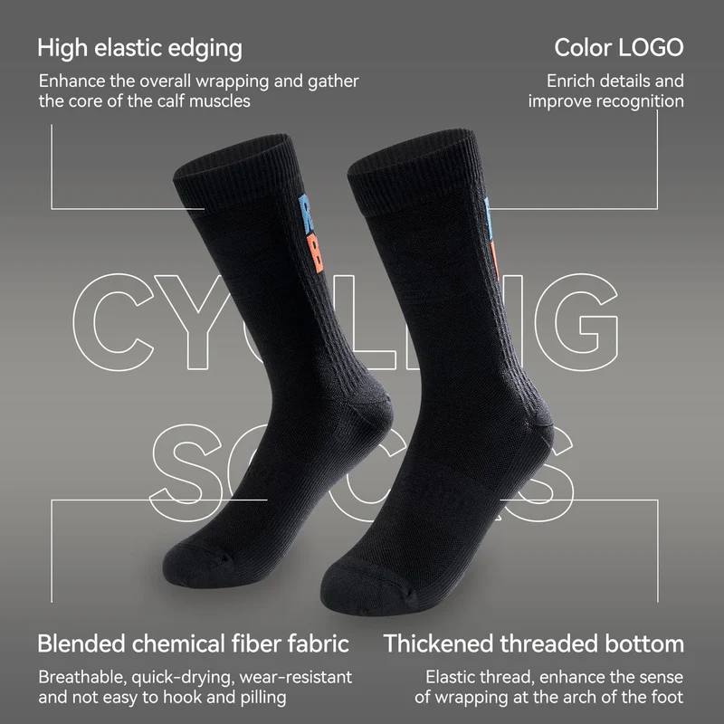Mid-Calf Breathable Cycling Socks