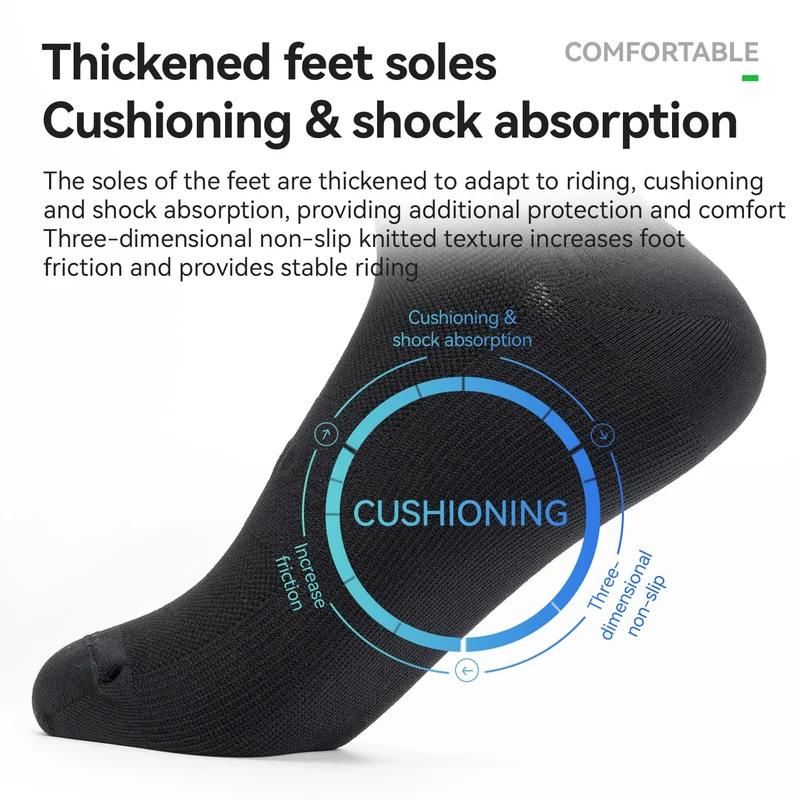 Mid-Calf Breathable Cycling Socks