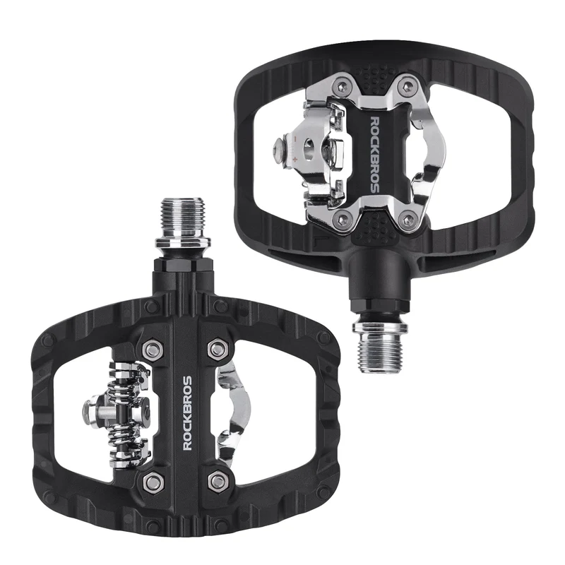 Lightweight Nylon Half-Clip Flat Bike Pedals