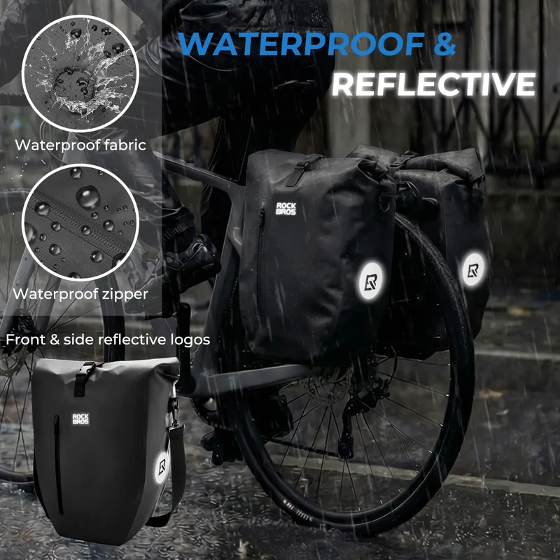 AS-166 Fully Waterproof Bike Pannier - 20L