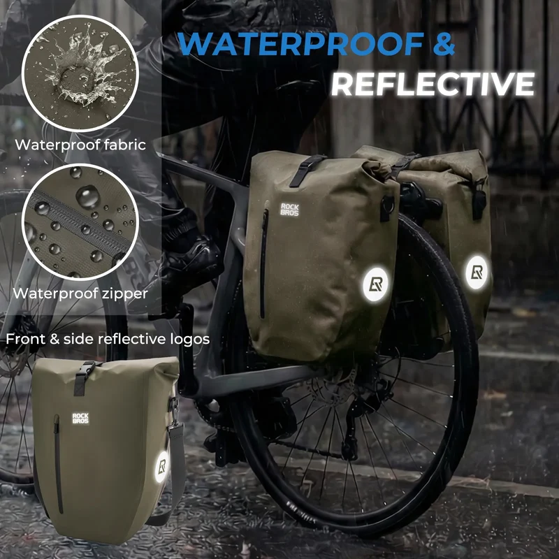 AS-166 Fully Waterproof Bike Pannier - 20L