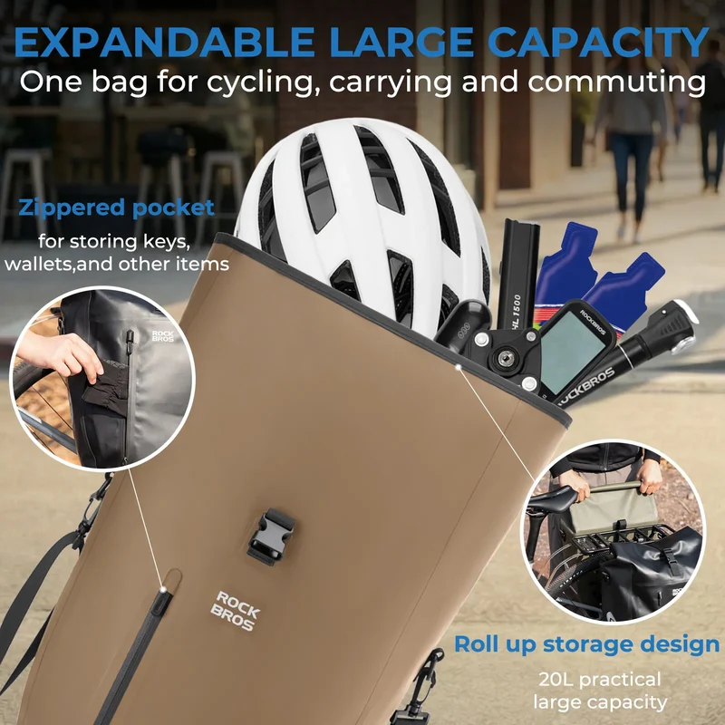 AS-166 Fully Waterproof Bike Pannier - 20L