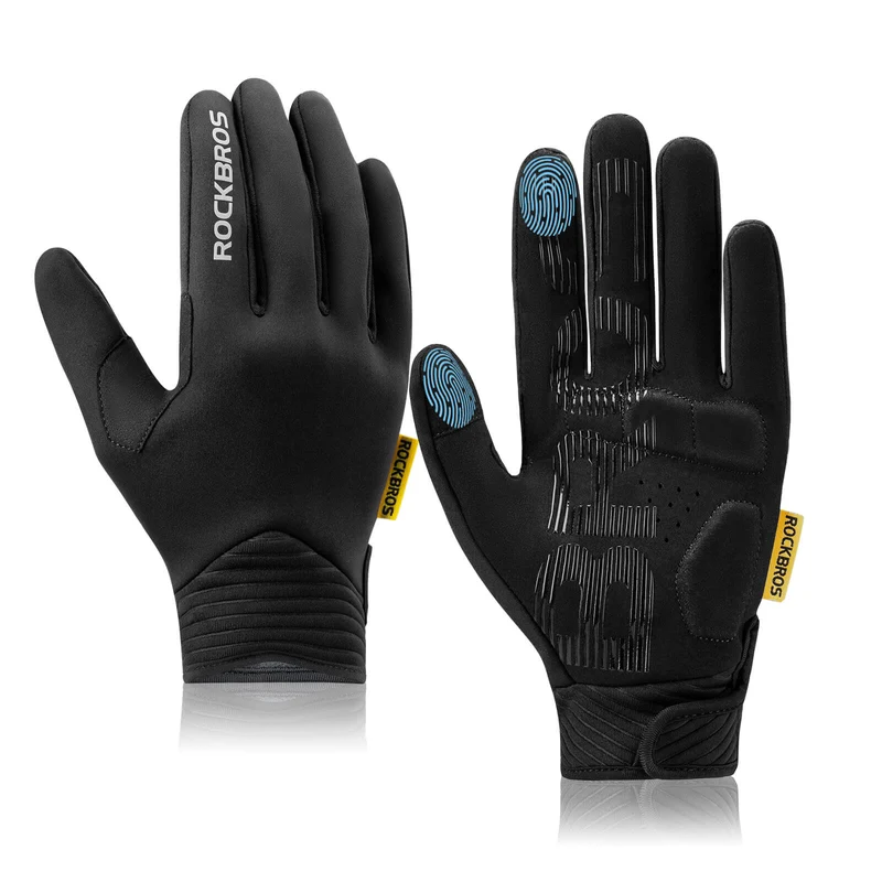 ROCKBROS Fahrradhandschuhe SBR 폴스터링과 터치스크린 기능