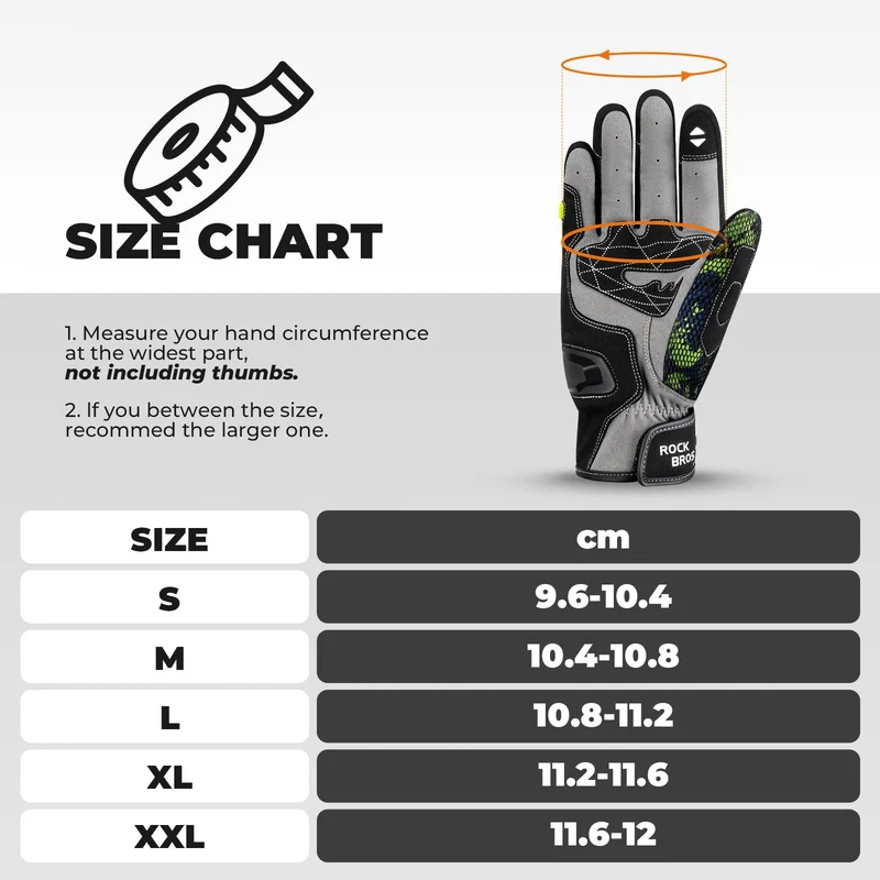 ROCKBROS Handschuhe Herren Damen Touchscreen Winter