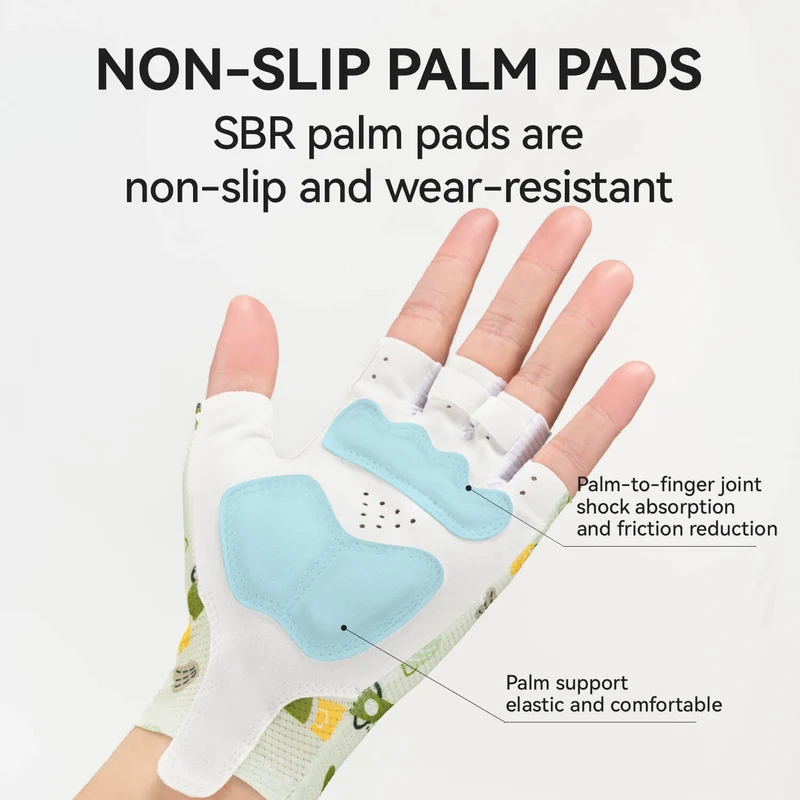 Kids Half Finger Cycling Gloves