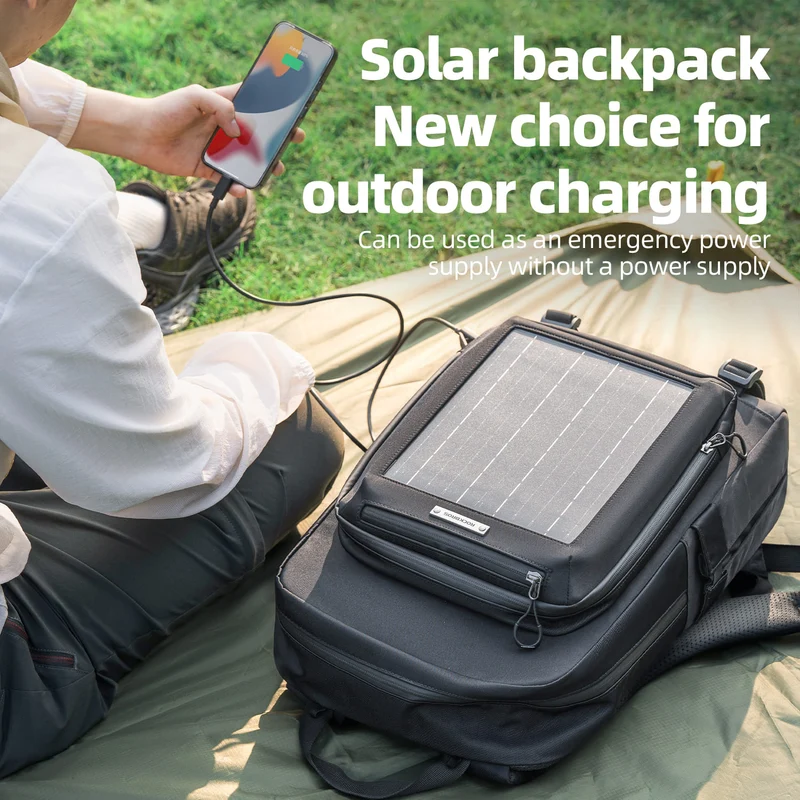 Large Capacity Solar-Powered Cycling Backpack-20L