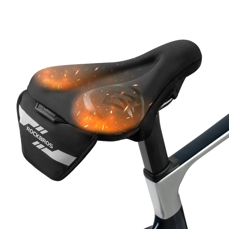 ROCKBROS Sattelbezug Sattelschutz Beheizbar Schnellspanner MTB Rennrad E-자전거용