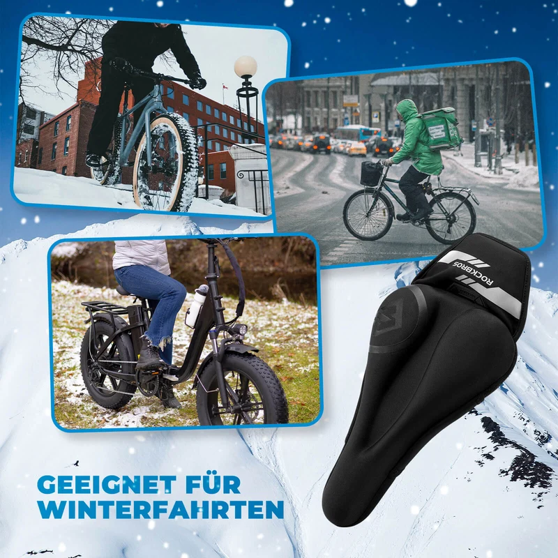 ROCKBROS Sattelbezug Sattelschutz Beheizbar Schnellspanner MTB Rennrad E-자전거용