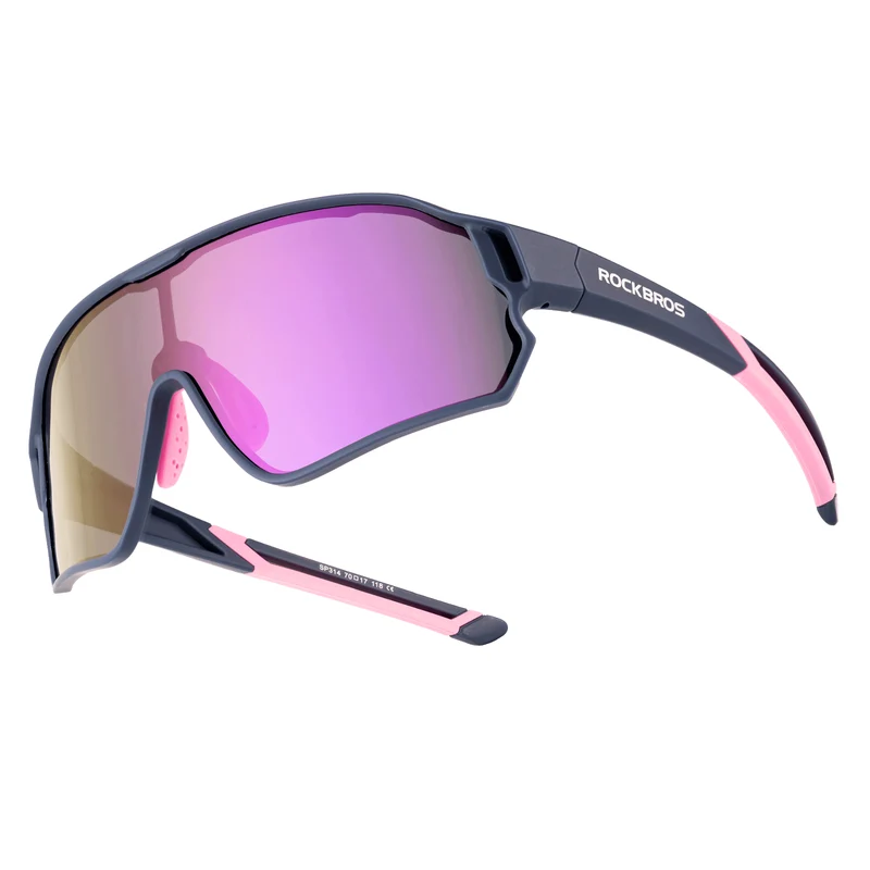 ROCKBROS Kinder Fahrradbrille UV400-Schutz Polarisierte Sonnenbrille