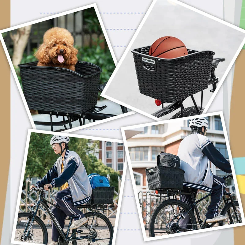Lightweight Rear Rack Cargo Basket - 30L