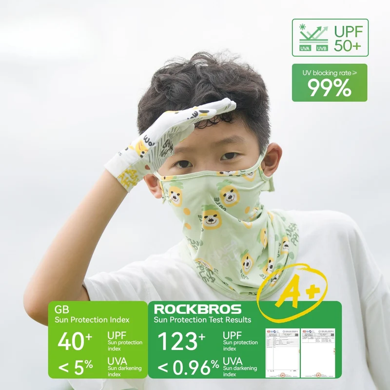 S401 Kids Sun Protection Cycling Gloves - UPF50+