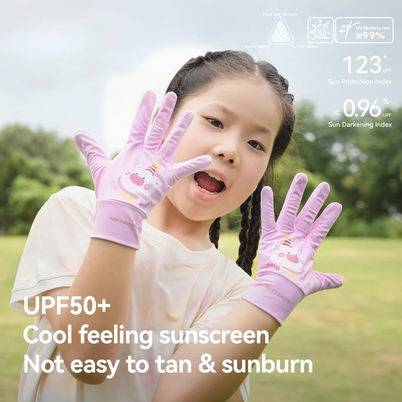 S401 Kids Sun Protection Cycling Gloves - UPF50+
