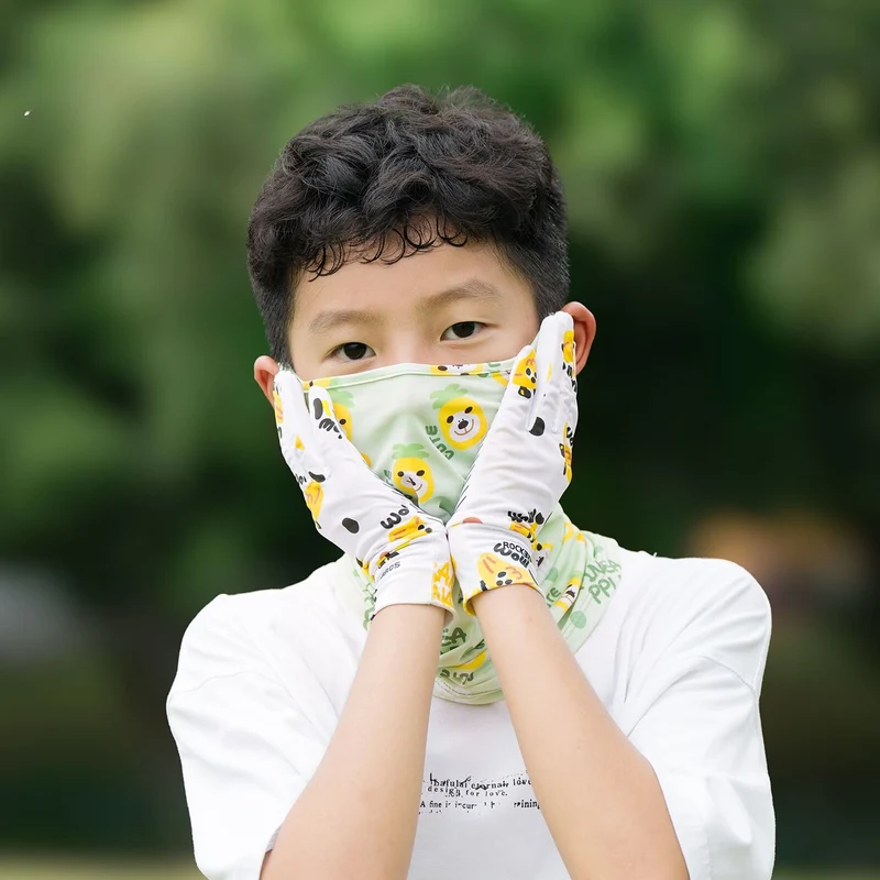 S401 Kids Sun Protection Cycling Gloves - UPF50+