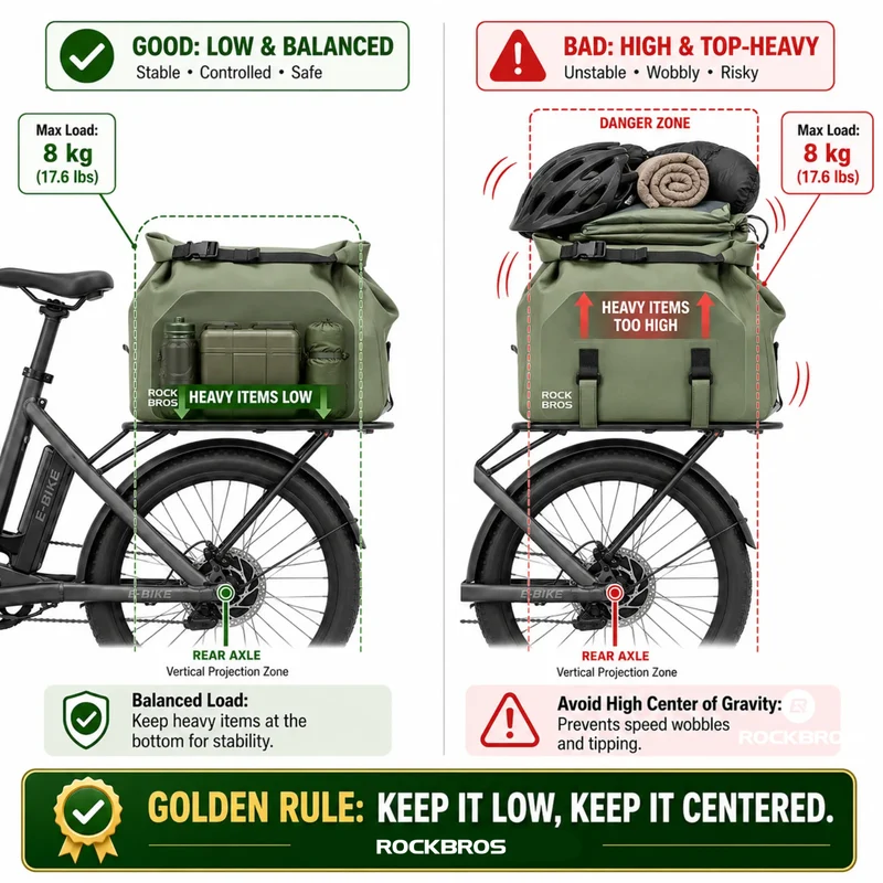 RideMate Bike Rear Rack Bag-16L