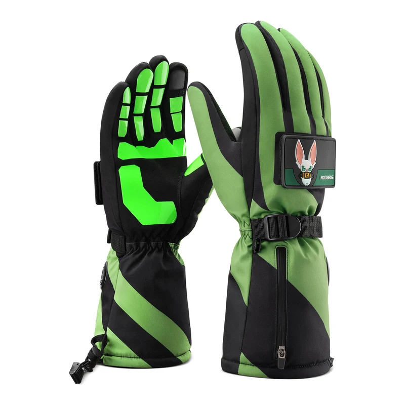ROCKBROS 겨울 Beheizte Fahrradhandschuhe Handschuhe 3 Heizstufen M-XL
