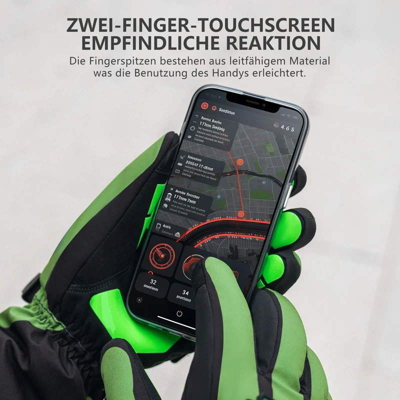 ROCKBROS 겨울 Beheizte Fahrradhandschuhe Handschuhe 3 Heizstufen M-XL
