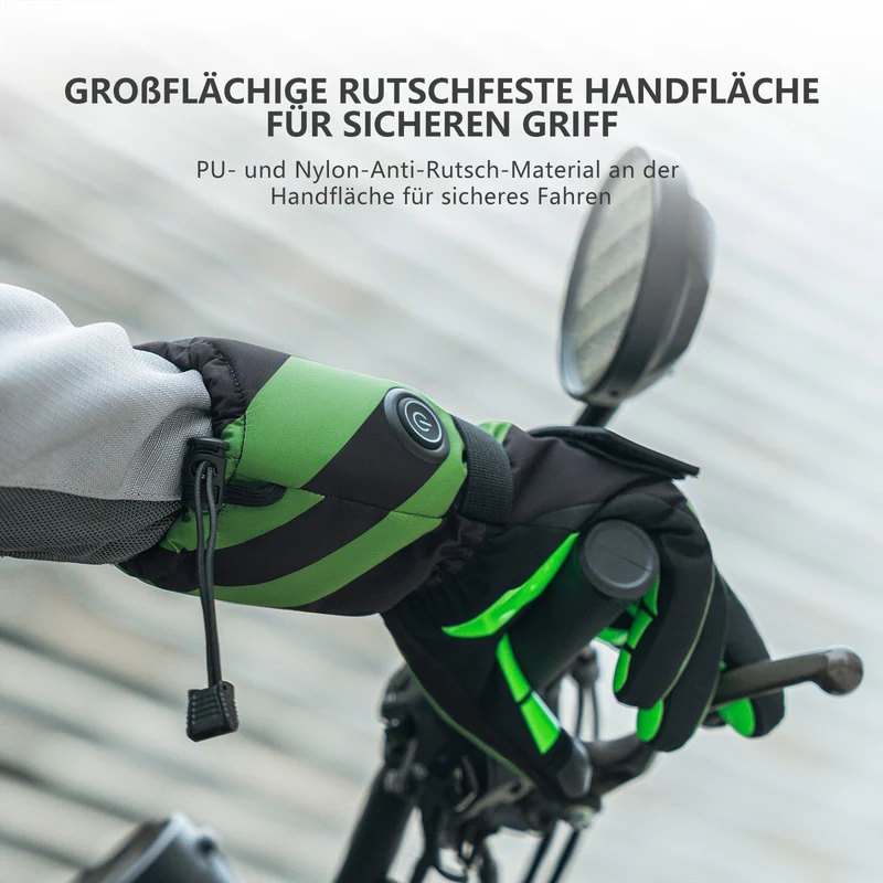 ROCKBROS 겨울 Beheizte Fahrradhandschuhe Handschuhe 3 Heizstufen M-XL