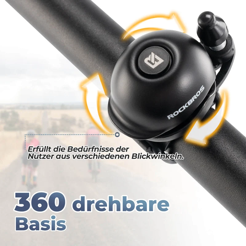 22-34mm Lenker용 Fahrradklingel 360-Grad-Drehung