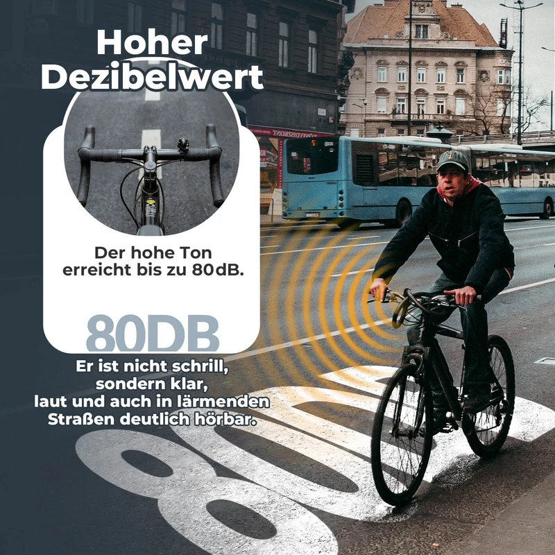 22-34mm Lenker용 Fahrradklingel 360-Grad-Drehung