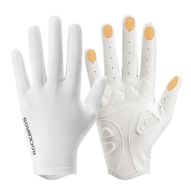 S396-1 Solid Color Full Finger Cycling Gloves