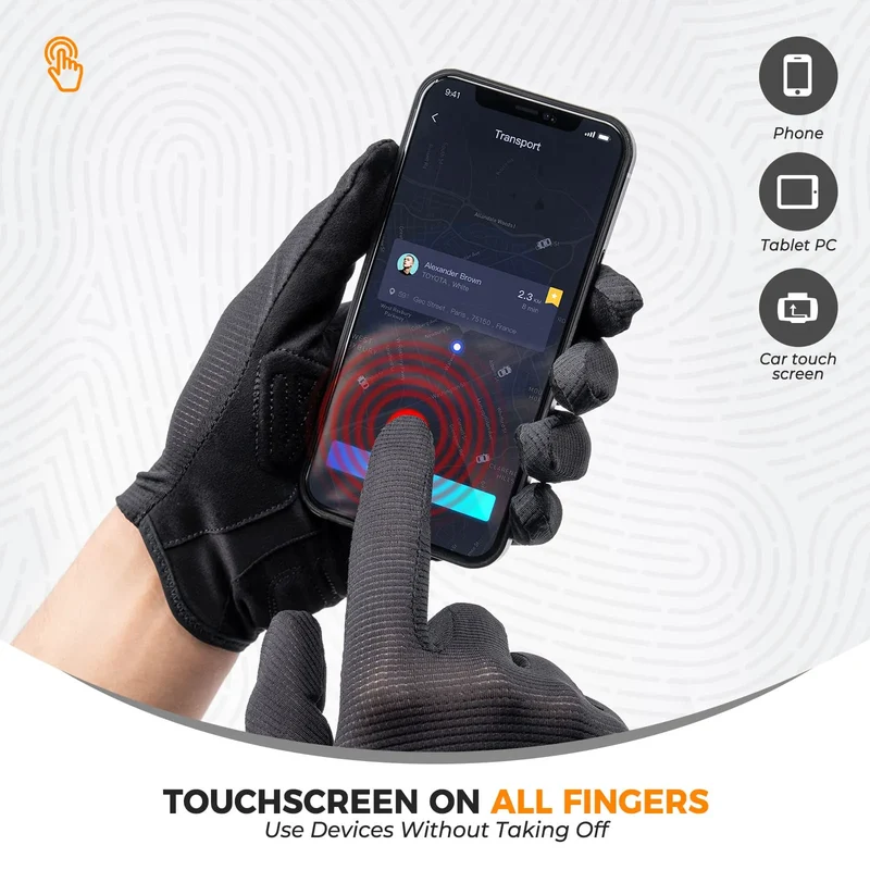 S396-1 Solid Color Full Finger Cycling Gloves