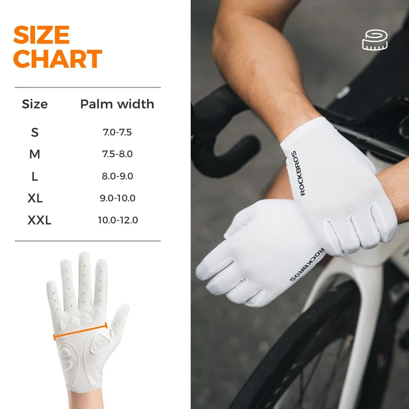 S396-1 Solid Color Full Finger Cycling Gloves