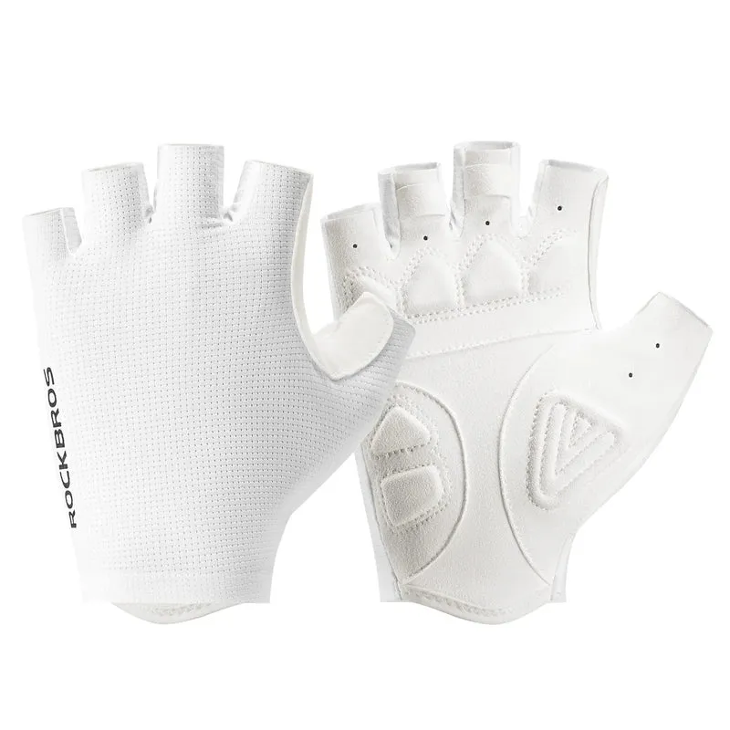 S396 Solid Color Short Finger Cycling Gloves