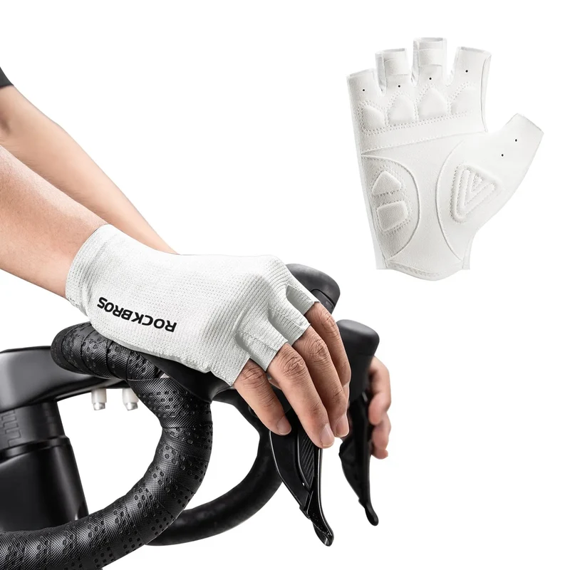 S396 Solid Color Short Finger Cycling Gloves