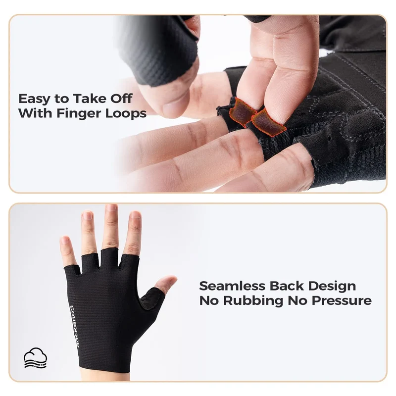S396 Solid Color Short Finger Cycling Gloves