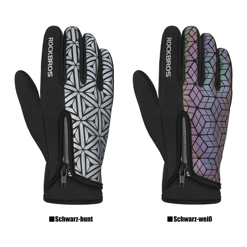 ROCKBROS 겨울 Fahrradhandschuhe 따뜻한 für Fahrrad Laufen 피트니스 유니섹스
