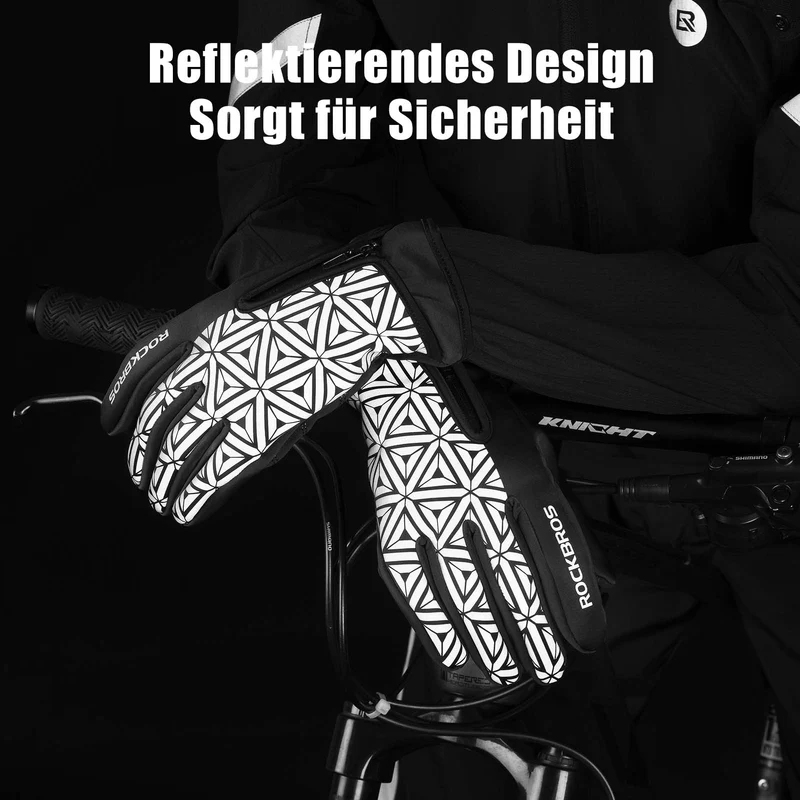 ROCKBROS 겨울 Fahrradhandschuhe 따뜻한 für Fahrrad Laufen 피트니스 유니섹스