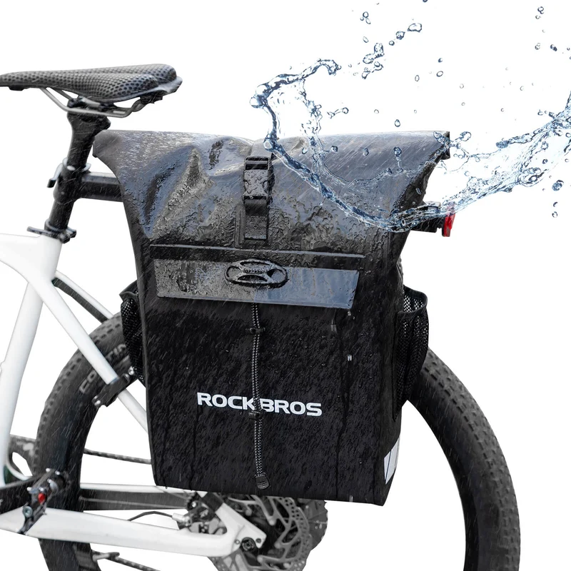 2-in-1 Bicycle Rear Rack Bag Backpack - 18L