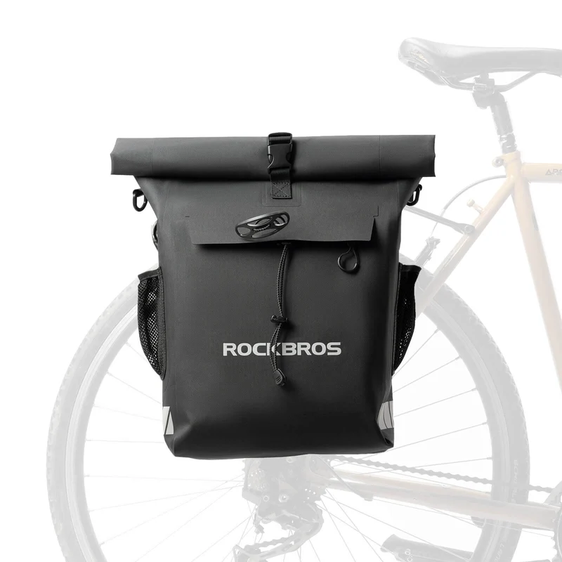 2-in-1 Bicycle Rear Rack Bag Backpack - 18L