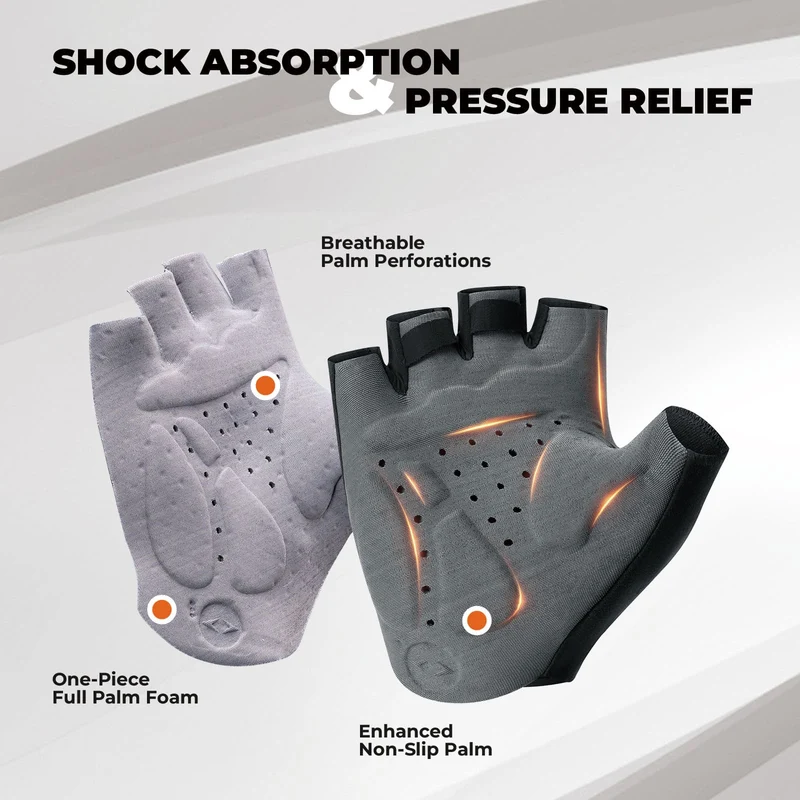 ROAD TO SKY Short Finger Mountain Cycling Gloves Dual