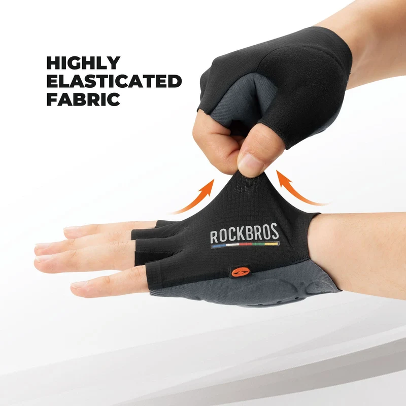 ROAD TO SKY Short Finger Mountain Cycling Gloves Dual