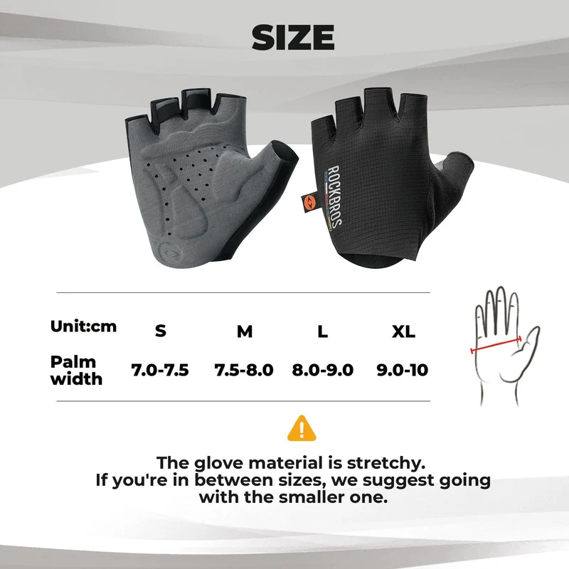 ROAD TO SKY Short Finger Mountain Cycling Gloves Dual