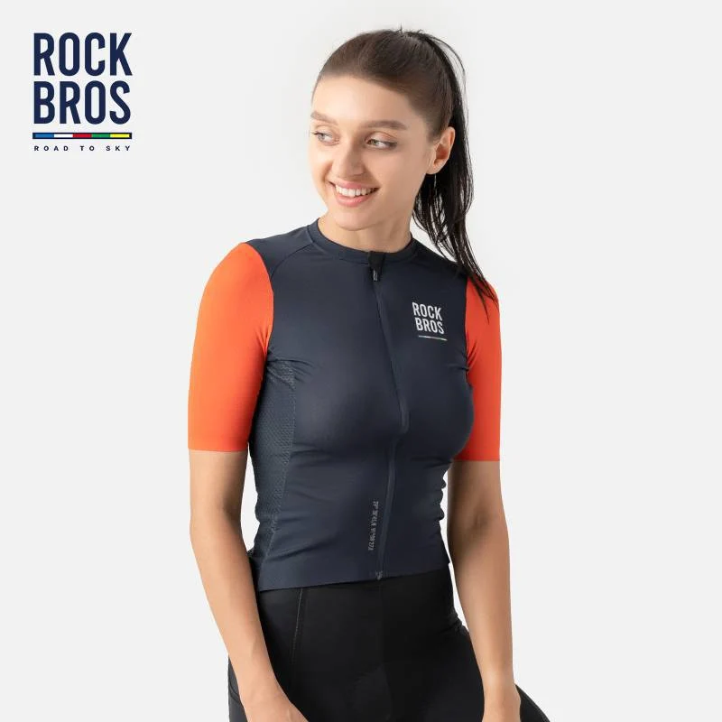 ROAD TO SKY Damen Kurzarm-Radtrikot Fahrrad Jersey fir MTB & Rennrad