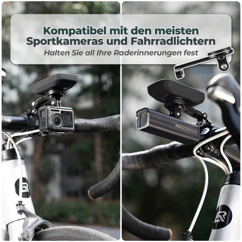 Fahrradcomputer Halterung Kompatibel mit Garmin/Bryton/GPS Fahrradlicht