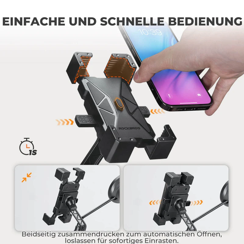 Fahrrad Handyhalterung 360° Drehbar for Handy 4.5~7.2"