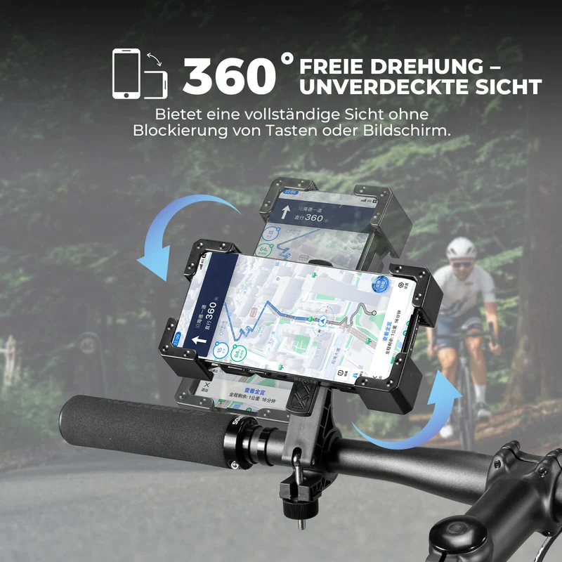 Fahrrad Handyhalterung 360° Drehbar for Handy 4.5~7.2"