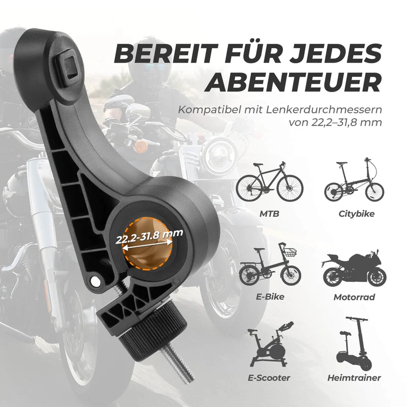 Fahrrad Handyhalterung 360° Drehbar for Handy 4.5~7.2"