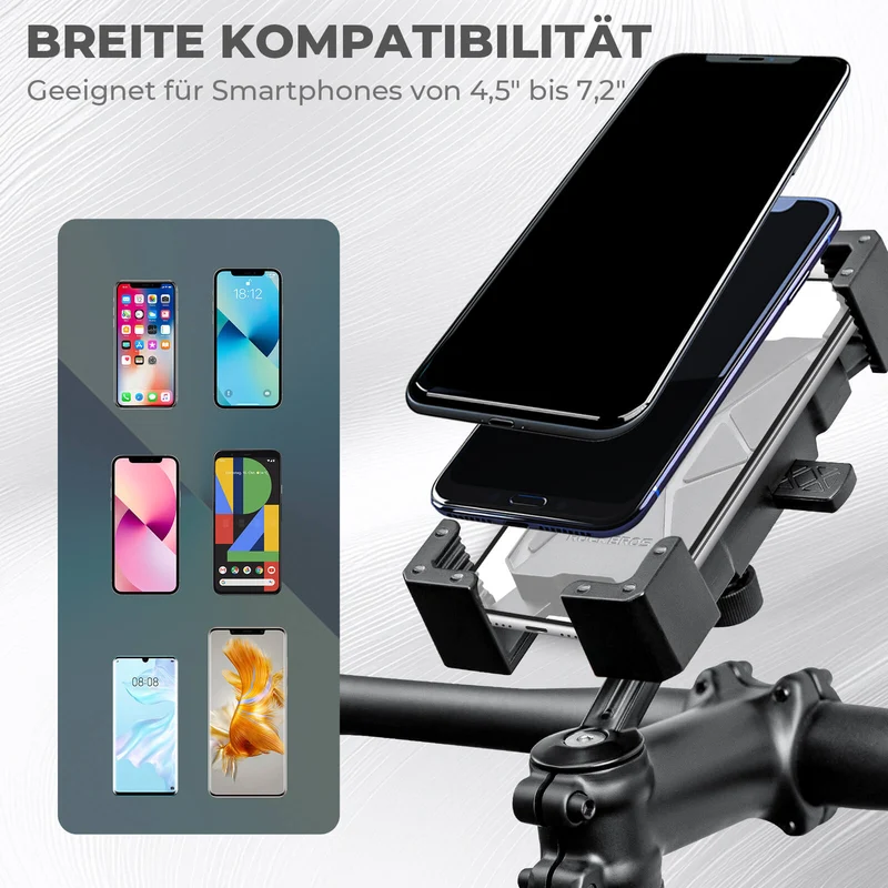 Fahrrad Handyhalterung 360° Drehbar for Handy 4.5~7.2"